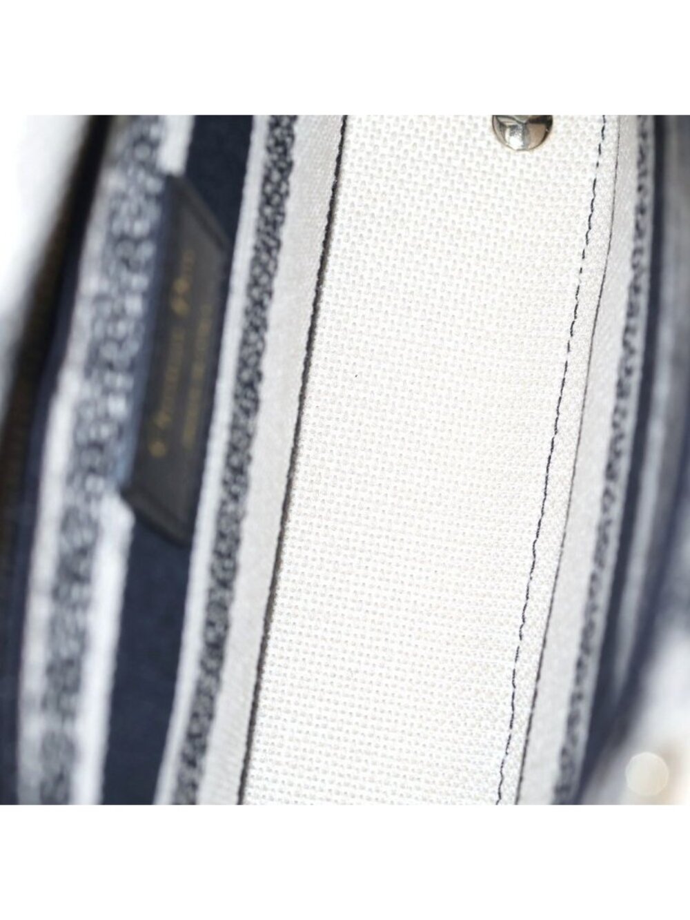 ★SOLD★ Dior Lady D-lite D Light Canvas 2-Way Bag Gold Ivory Black - Picture 4 of 6